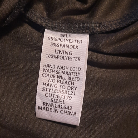 She + Sky Elegant Black Strappy Blouse - Picture 4 of 8